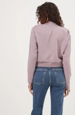 Alessi Cowl Neck Sweatshirt -Dresses Sales Store ACT16859 PALEPURPLE 5