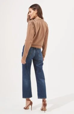 Alessi Cowl Neck Sweatshirt -Dresses Sales Store ACT16859 TAUPE 5