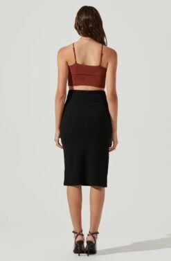 Seneca Ribbed Knit Cropped Bralette -Dresses Sales Store ACT16875 RUST 3 ad977f3a 5f32 4795 92e8 78cbad21dbdd