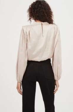 Meilani Satin Cowl Neck Top -Dresses Sales Store ACT16904 CHAMPAGNE 6