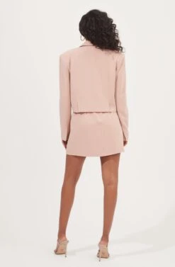 Woodbury Cropped Blazer -Dresses Sales Store ACT16986 BLUSH 5