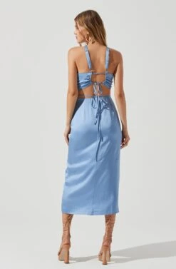 Robin Tie Waist Cutout Midi Skirt -Dresses Sales Store ACT17181 BLUE 0818 56dcac44 2bed 489c b9db 24cf79f9889b