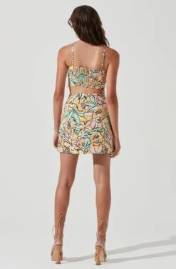 Covina Tropical Print Mini Skirt -Dresses Sales Store ACT17209 TROPICALPAPAYA 0045
