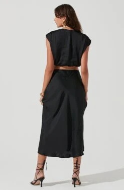 Riva Crop Top -Dresses Sales Store ACT17218 BLACK 1148