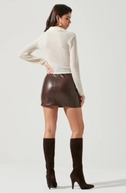 Lamora Waffle Knit Ruched Button Down Top 15 Lamora Waffle Knit Ruched Button Down Top -Dresses Sales Store ACT17338 IVORY 1360