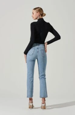 Crane Metallic Cutout Long Sleeve Top -Dresses Sales Store ACT17378 MIDNIGHTMETALLIC 6