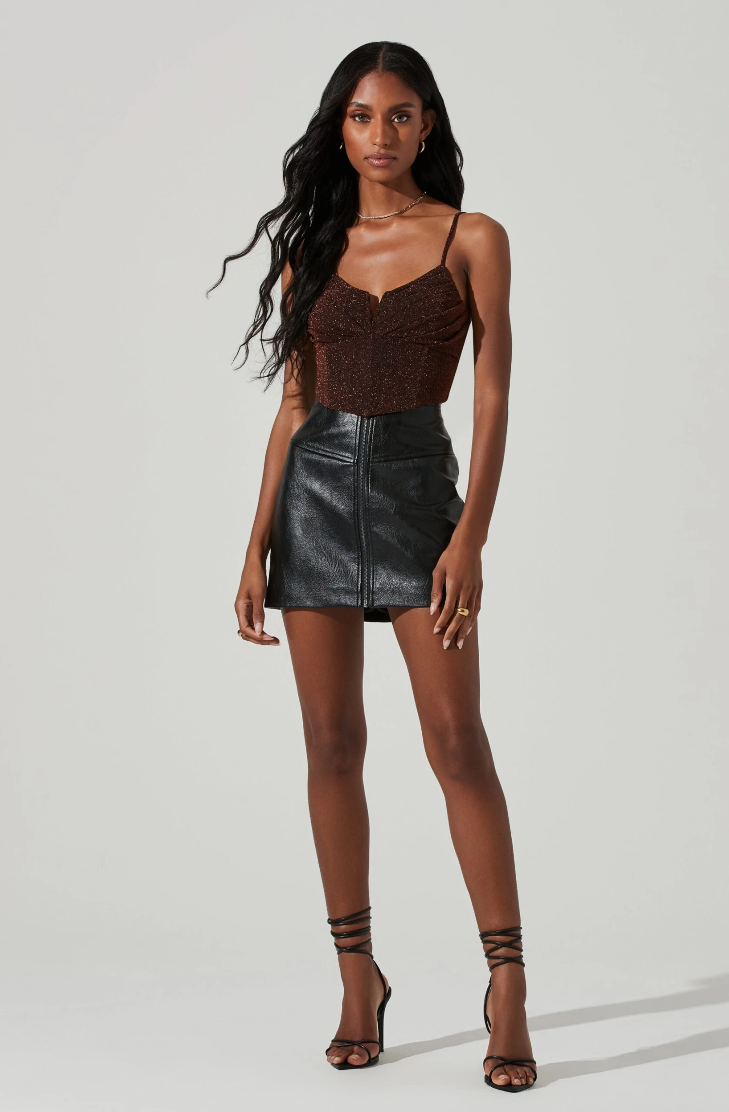 Suri Metallic Crop Top 2 Suri Metallic Crop Top - Image 2