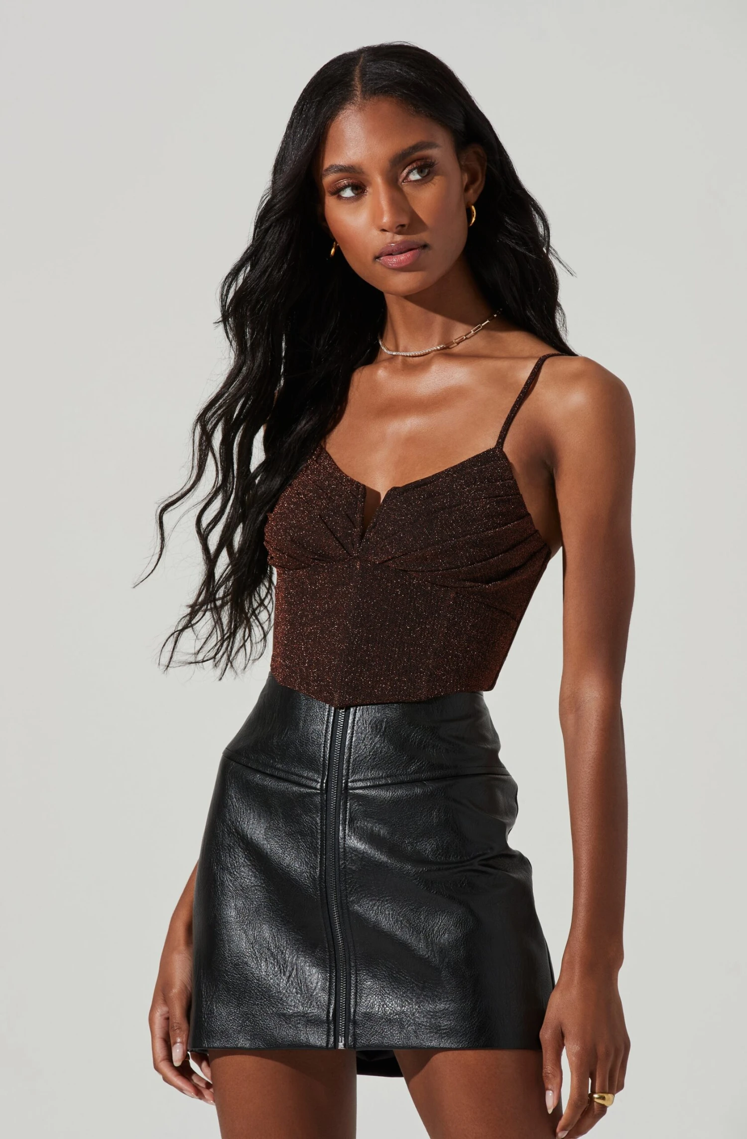 Suri Metallic Crop Top 4 Suri Metallic Crop Top - Image 4