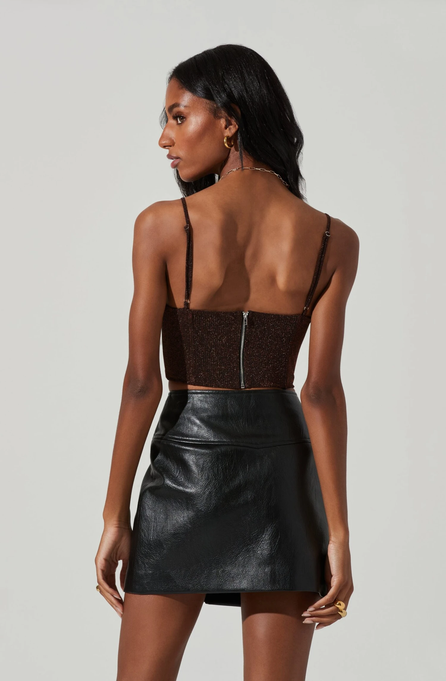 Suri Metallic Crop Top 6 Suri Metallic Crop Top - Image 6