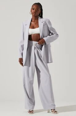 Laudine Oversized Blazer -Dresses Sales Store ACT17526 HAZEBLUE 1