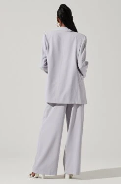 Laudine Oversized Blazer -Dresses Sales Store ACT17526 HAZEBLUE 5
