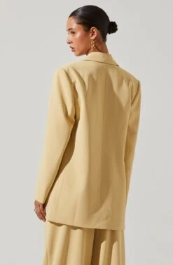 Laudine Oversized Blazer -Dresses Sales Store ACT17526 MAIZE 3