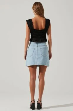 Rosita Smocked Top -Dresses Sales Store ACT17543VR BLACK 5