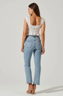 Rosita Smocked Top -Dresses Sales Store ACT17543VR WHITE 1 5