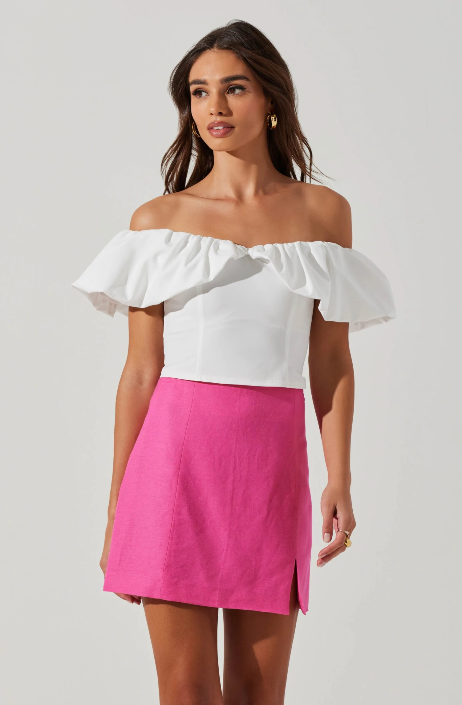 Claribelle Ruffle Hem Off Shoulder Top 6 Claribelle Ruffle Hem Off Shoulder Top - Image 6