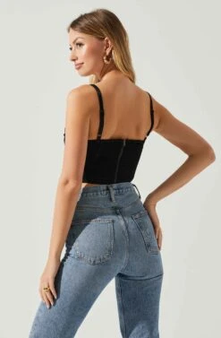 Janet Ruched Bustier Top -Dresses Sales Store ACT17810 BLACK 5