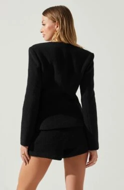 Rivka Fitted Sweetheart Blazer -Dresses Sales Store ACT17872 BLACK 5