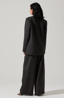 Pauline Pinstripe Oversized Blazer -Dresses Sales Store ACT17875WST CHARCOALSTRIPE 5