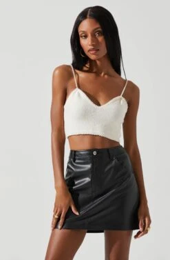 Kira Pearl Embellished Sweater Top -Dresses Sales Store ACT17886 CREAM 3