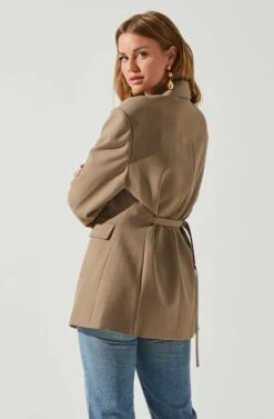 Galilea Oversized Blazer -Dresses Sales Store ACT17892 BROWN 6