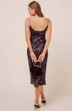 Joan Dress -Dresses Sales Store ADR100252 BLACK SKETCH PRINT 7