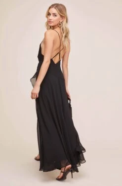 Holland Ruffle Maxi Dress -Dresses Sales Store ADR100347 BLACK 4 50af7b4b 009c 4de3 bcf3 0f8960a23b81