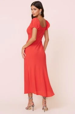 Donna Midi Dress -Dresses Sales Store ADR100566 RED 4