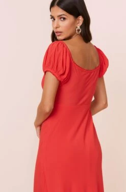 Donna Midi Dress -Dresses Sales Store ADR100566 RED 5