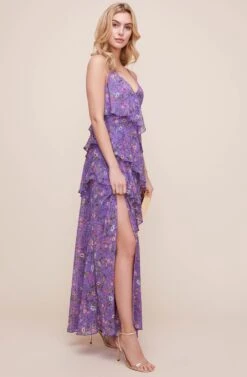 Tiered Cami Floral Maxi Dress -Dresses Sales Store ADR100631 PURPLE MULTI FLORAL 3 eb8518f9 1e50 4ef5 917b 1c4a39d92f8d