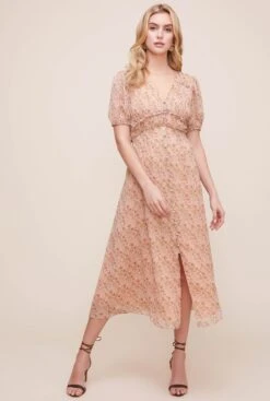 Love Story Floral Midi Dress