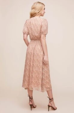 Love Story Floral Midi Dress 11 Love Story Floral Midi Dress -Dresses Sales Store ADR100633 CREAM MARSALA FLORAL 5