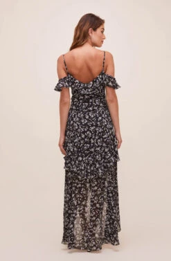 At First Sight Floral Dress -Dresses Sales Store ADR100638 BLACK WHITEMULTIFLORAL 6