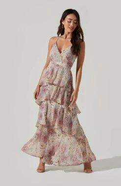 Rosana Floral Tiered Ruffle Maxi Dress -Dresses Sales Store ADR100691 BLUENATURALFLORAL 3 3052577b 9e80 4335 b180 f15f2d78f525