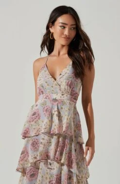 Rosana Floral Tiered Ruffle Maxi Dress -Dresses Sales Store ADR100691 BLUENATURALFLORAL 5 067c1558 9be7 4b3d 8c92 add168780294