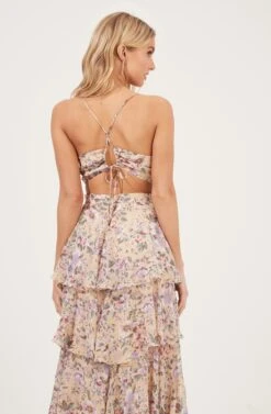 Rosana Floral Tiered Ruffle Maxi Dress -Dresses Sales Store ADR100691 YELLOWPURPLEFLORAL 5 8d3c62c6 5602 4fbf 8b4f 6ebfe6d1292b