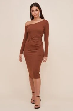 Melina One Shoulder Midi Dress