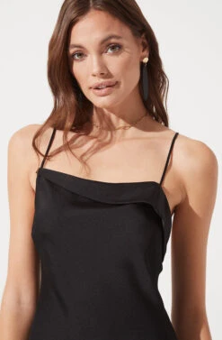 Cowl Slip Maxi Dress -Dresses Sales Store ADR100893 BLACK 882