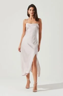 Cowl Slip Maxi Dress -Dresses Sales Store ADR100893 BLUSH 2299