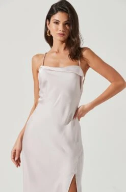 Cowl Slip Maxi Dress -Dresses Sales Store ADR100893 BLUSH 2301