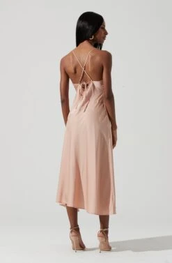 Cowl Slip Maxi Dress -Dresses Sales Store ADR100893 CHAMPAGNE 1956