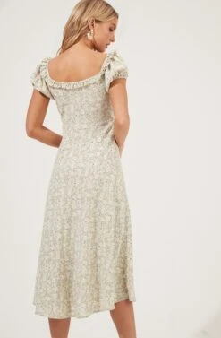 Short Sleeve Ruffle Neck Dress -Dresses Sales Store ADR100919 SAGEDAISYFLORAL 3