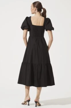 Poplin Tiered Maxi -Dresses Sales Store ADR100949 BLACK 905 aae74da0 6ee1 4fcf 9d23 045cecd653c6