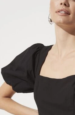 Poplin Tiered Maxi -Dresses Sales Store ADR100949 BLACK 906 746e2a25 e488 4355 8977 e254f2d19341