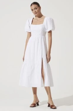 Poplin Tiered Maxi -Dresses Sales Store ADR100949 WHITE 911 f2e54c65 2213 4b4e ac97 fcfccdef8437
