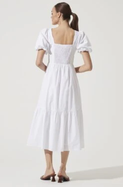 Poplin Tiered Maxi -Dresses Sales Store ADR100949 WHITE 913 9627b0d0 d11e 479f a395 f051f8822eb7