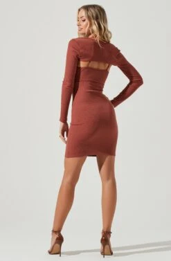 Bustier Dress Shrug Set -Dresses Sales Store ADR101050 MARSALA 3