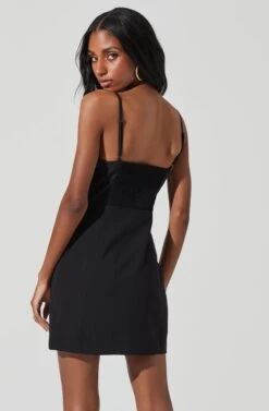 Ruched Bust Mini Dress -Dresses Sales Store ADR101297 BLACK 5