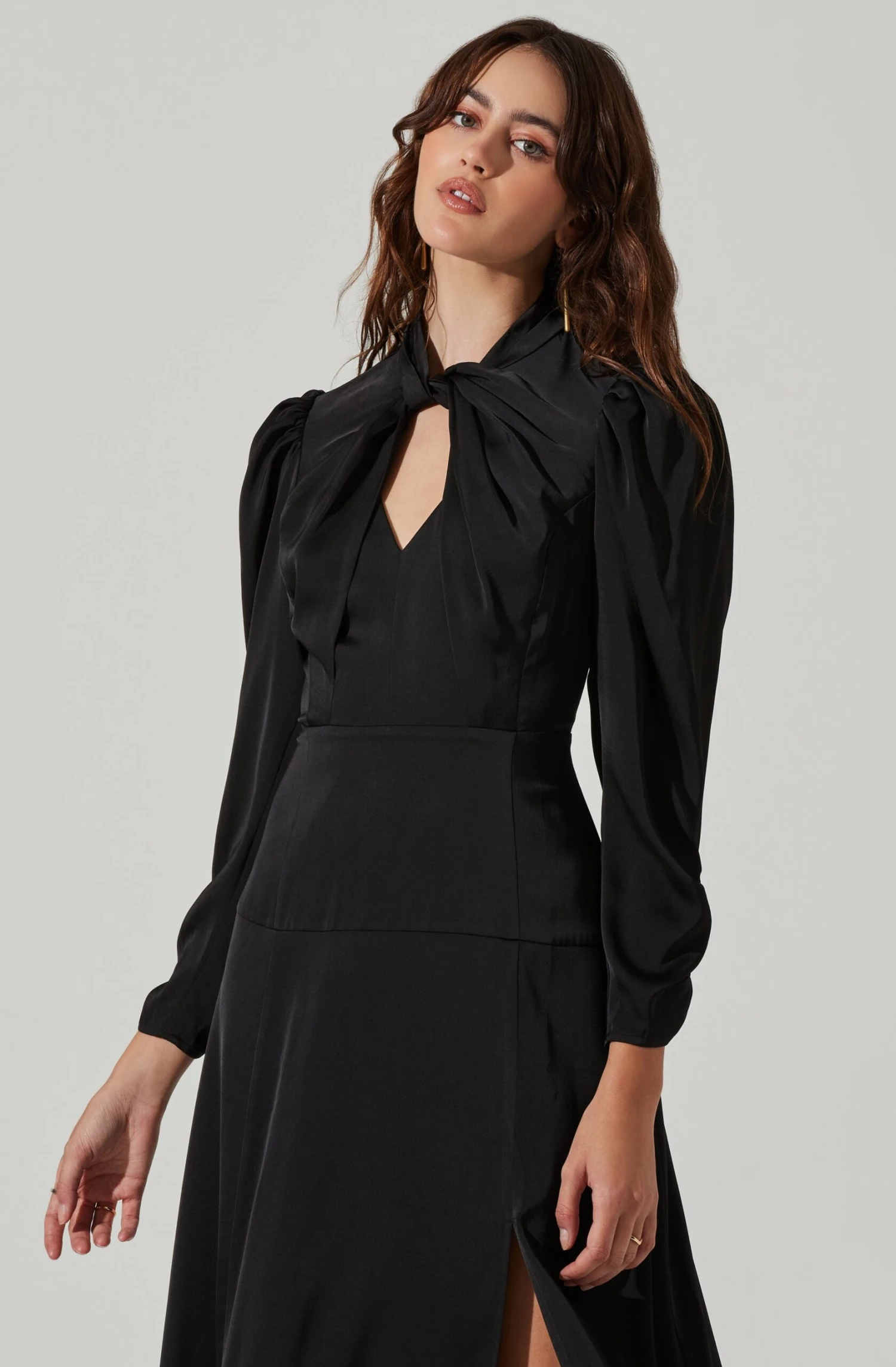 Twist Mock Neck Midi Dress 4 Twist Mock Neck Midi Dress - Image 4