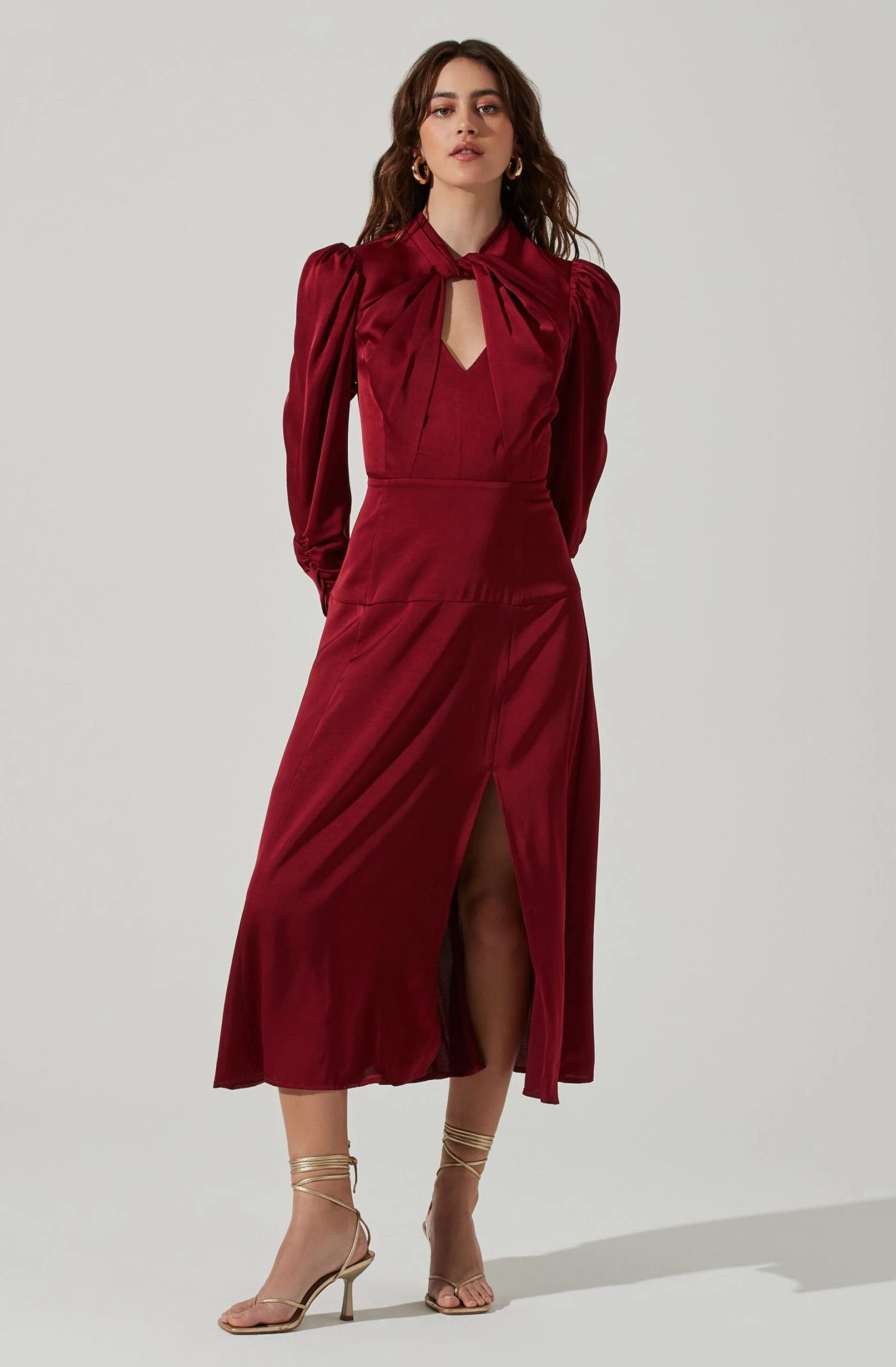 Twist Mock Neck Midi Dress 15 Twist Mock Neck Midi Dress - Image 15