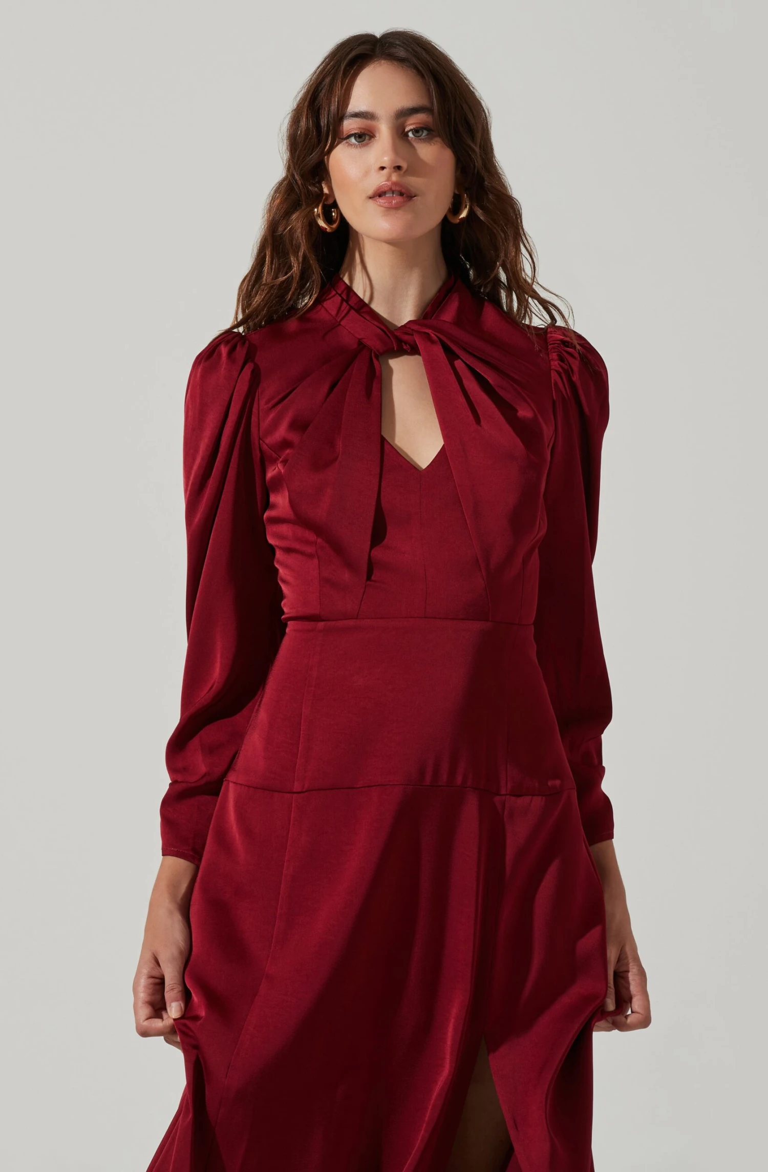 Twist Mock Neck Midi Dress 14 Twist Mock Neck Midi Dress - Image 14